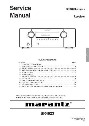 Сервисная инструкция Marantz SR-4023 ― Manual-Shop.ru