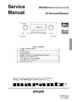 Сервисная инструкция Marantz SR-4200 ― Manual-Shop.ru
