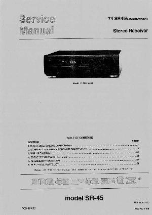 Сервисная инструкция Marantz SR-45 ― Manual-Shop.ru