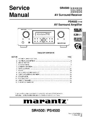 Сервисная инструкция Marantz SR-4500 ― Manual-Shop.ru