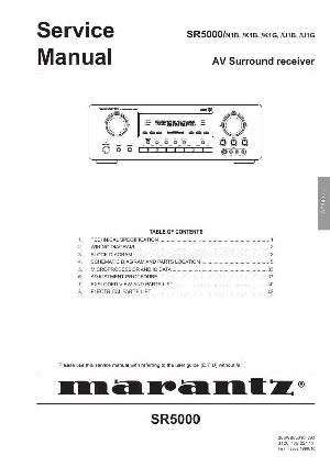 Сервисная инструкция Marantz SR-5000 ― Manual-Shop.ru