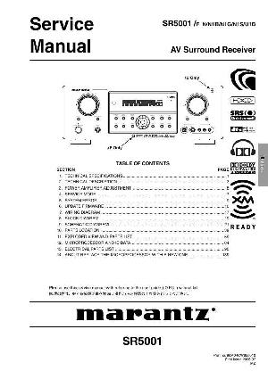Сервисная инструкция Marantz SR-5001 ― Manual-Shop.ru