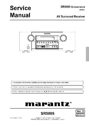 Сервисная инструкция Marantz SR-5005 ― Manual-Shop.ru