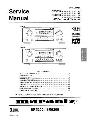 Сервисная инструкция Marantz SR-5200_6200 ― Manual-Shop.ru