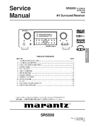 Сервисная инструкция Marantz SR-5500 ― Manual-Shop.ru