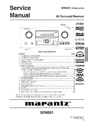 Сервисная инструкция Marantz SR-6001 ― Manual-Shop.ru