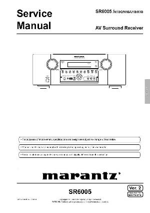 Сервисная инструкция Marantz SR-6005 ― Manual-Shop.ru