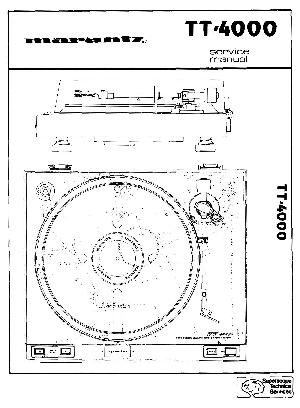 Сервисная инструкция Marantz TT-4000 ― Manual-Shop.ru