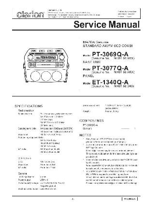 Сервисная инструкция Clarion PT-3069QA, 3077QA ― Manual-Shop.ru