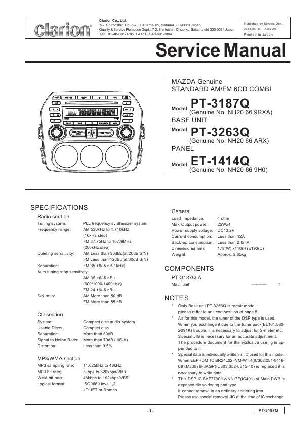 Сервисная инструкция Clarion PT-3187Q, 3263Q ― Manual-Shop.ru