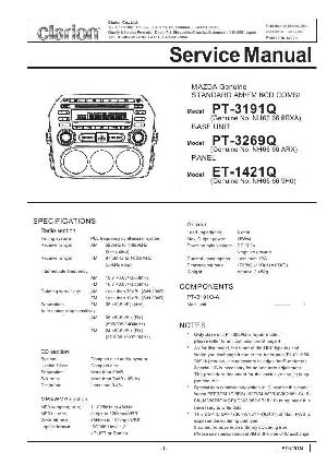 Сервисная инструкция Clarion PT-3191Q, 3269Q ― Manual-Shop.ru