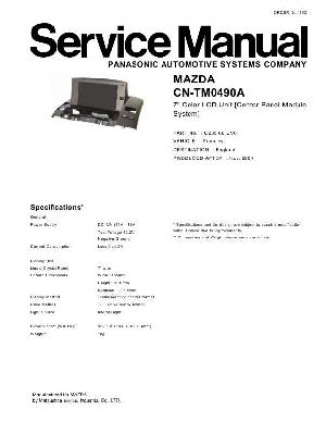 Service manual PANASONIC CN-TM0490A ― Manual-Shop.ru