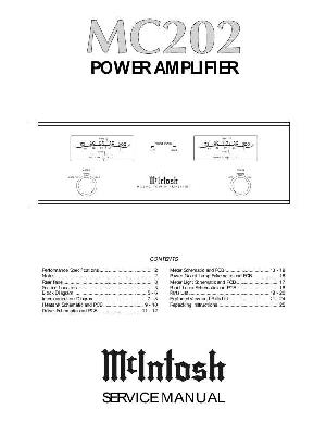 Service manual McIntosh MC202 ― Manual-Shop.ru