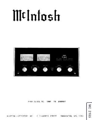 Сервисная инструкция McIntosh MC2105 ― Manual-Shop.ru