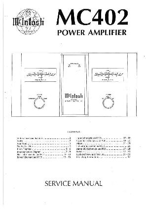 Service manual McIntosh MC402 ― Manual-Shop.ru