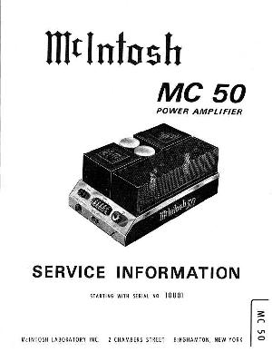 Service manual McIntosh MC50 ― Manual-Shop.ru