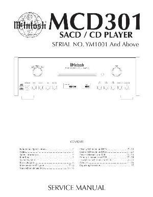 Service manual McIntosh MCD301 ― Manual-Shop.ru