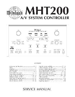 Service manual McIntosh MHT200 ― Manual-Shop.ru
