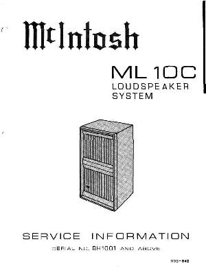 Service manual McIntosh ML10C ― Manual-Shop.ru
