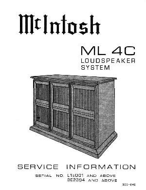 Service manual McIntosh ML4C ― Manual-Shop.ru