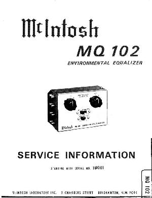 Service manual McIntosh MQ102 ― Manual-Shop.ru