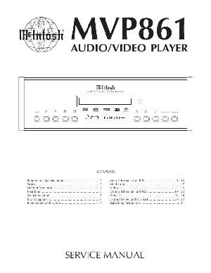 Service manual McIntosh MVP861 ― Manual-Shop.ru