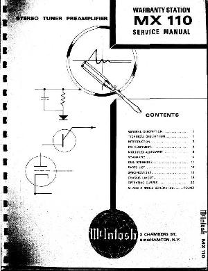 Service manual McIntosh MX110 ― Manual-Shop.ru