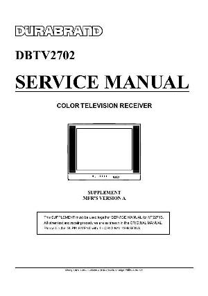 Service manual Memorex DBTV2702 OEC7072A ― Manual-Shop.ru