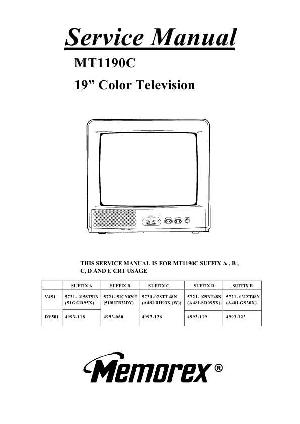 Сервисная инструкция Memorex MT1190C TPMA8700CPN ― Manual-Shop.ru