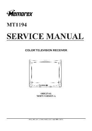 Сервисная инструкция Memorex MT1194 OEC7091B ― Manual-Shop.ru