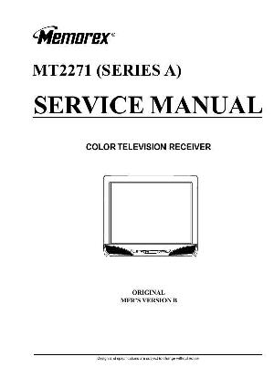 Сервисная инструкция Memorex MT2271 ― Manual-Shop.ru