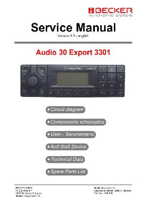 Service manual MERCEDES BECKER AUDIO-30 EXPORT-3301 ― Manual-Shop.ru