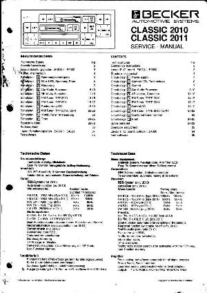 Service manual MERCEDES BECKER CLASSIC-2010, 2011 ― Manual-Shop.ru