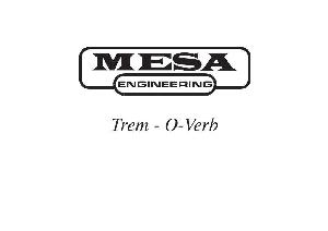 Schematic Mesa Boogie TREMOVERB ― Manual-Shop.ru