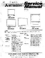 Service manual Mitsubishi CS-20301, CS-31302, CS-35301 (XM1)