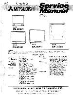 Сервисная инструкция Mitsubishi CS-20301, CS-31302, CS-35301 (XM1)