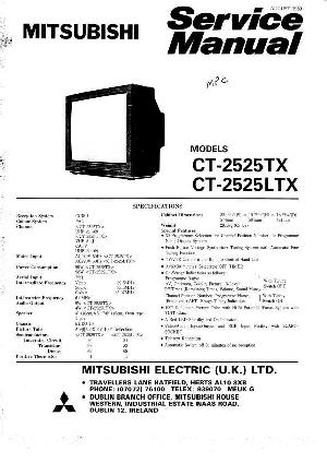 Сервисная инструкция Mitsubishi CT-2525, EURO10 ― Manual-Shop.ru