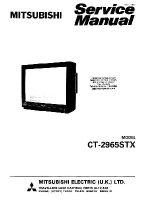 Сервисная инструкция Mitsubishi CT-2965STX ― Manual-Shop.ru