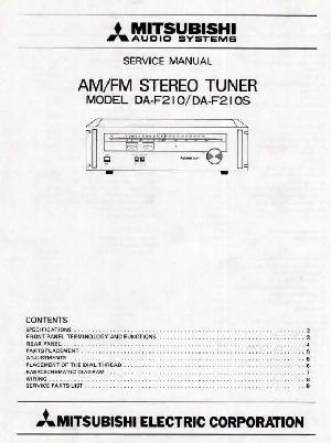 Service manual Mitsubishi DA-F210 ― Manual-Shop.ru