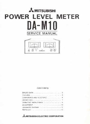 Сервисная инструкция Mitsubishi DA-M10 ― Manual-Shop.ru