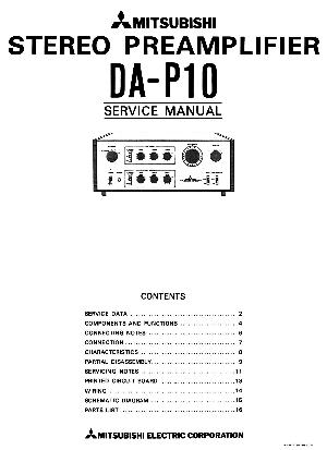 Service manual Mitsubishi DA-P10 ― Manual-Shop.ru
