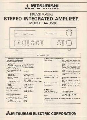 Сервисная инструкция Mitsubishi DA-U530 ― Manual-Shop.ru