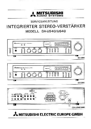 Сервисная инструкция Mitsubishi DA-U540, DA-U640 ― Manual-Shop.ru