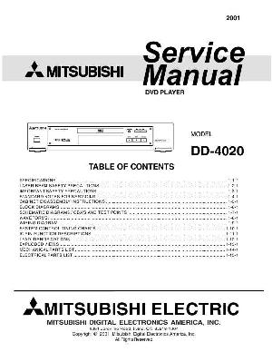 Service manual Mitsubishi DD-4020 ― Manual-Shop.ru