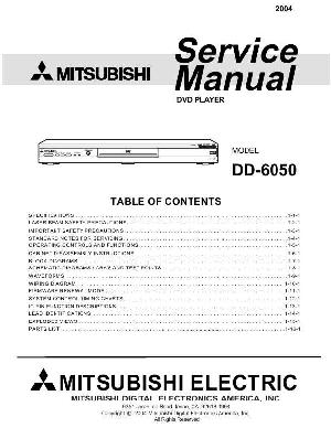 Service manual Mitsubishi DD-6050 ― Manual-Shop.ru
