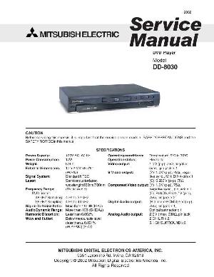 Service manual Mitsubishi DD-8030 ― Manual-Shop.ru