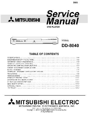 Service manual Mitsubishi DD-8040 ― Manual-Shop.ru