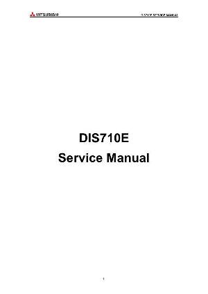 Service manual Mitsubishi DIS710E ― Manual-Shop.ru