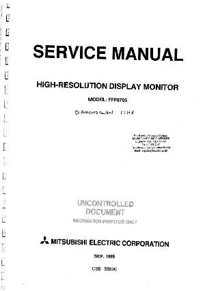 Service manual Mitsubishi FFF8705 ― Manual-Shop.ru