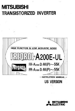 Service manual Mitsubishi FR-A200E ― Manual-Shop.ru